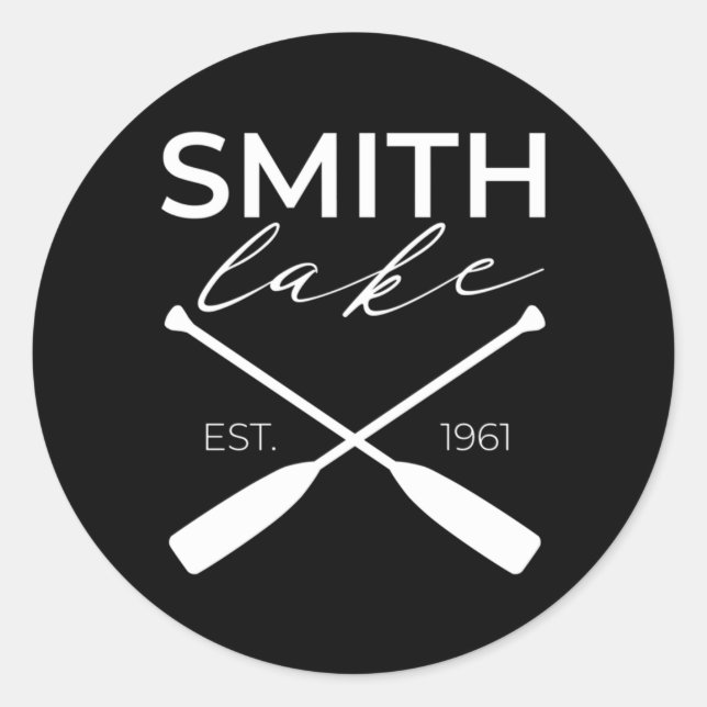 Smith Lake Alabama Classic Round Sticker (Front)