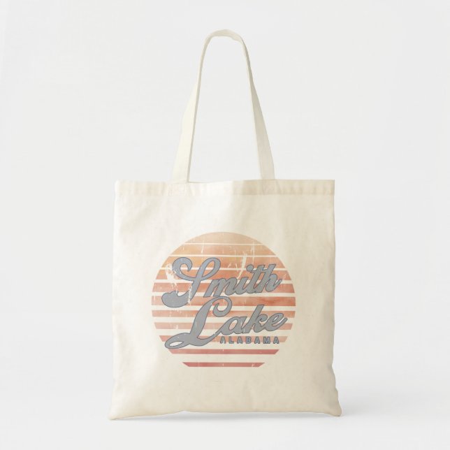 Smith Lake Sunset Lake Day Tote Bag (Front)