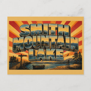 Smith Mountain Lake VA Blue Ridge Shoreline Art Postcard