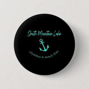 Smith Mountain Lake Va Unsalted Shark Free Boating 6 Cm Round Badge