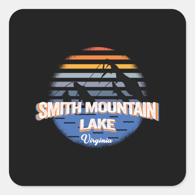 Smith Mountain Lake - Virginia - Sunset Square Sticker (Front)