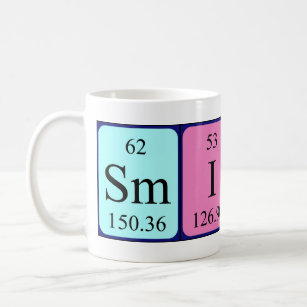 Smith periodic table name mug