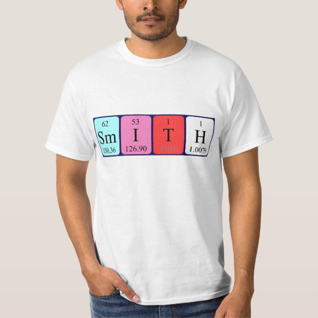 Smith periodic table name shirt (Front)