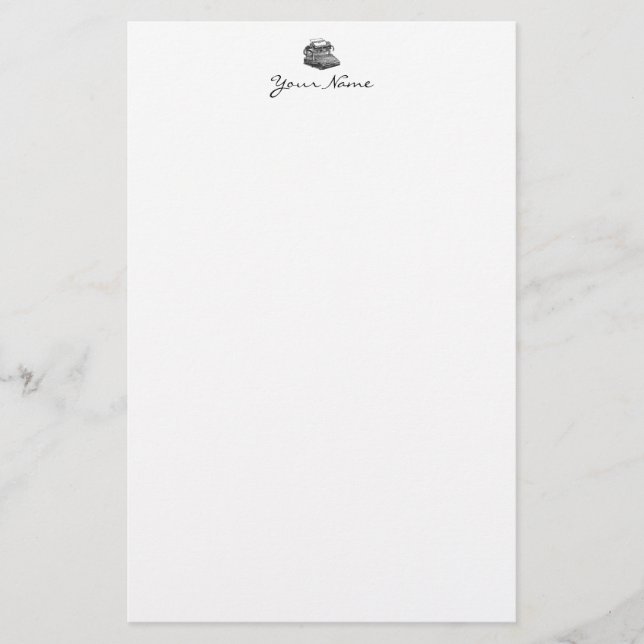 Smith Premier No. 2 Typewriter Stationery (Front)