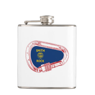 Smith Rock Climbing Carabiner Hip Flask