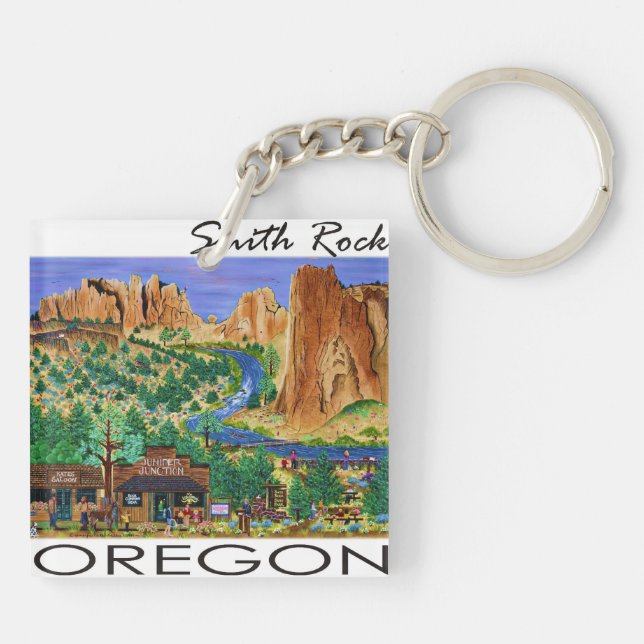 Smith Rock Key Chain (Back)