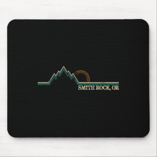 Smith Rock Oregon Retro Mountain Climbing Summer Mouse Mat