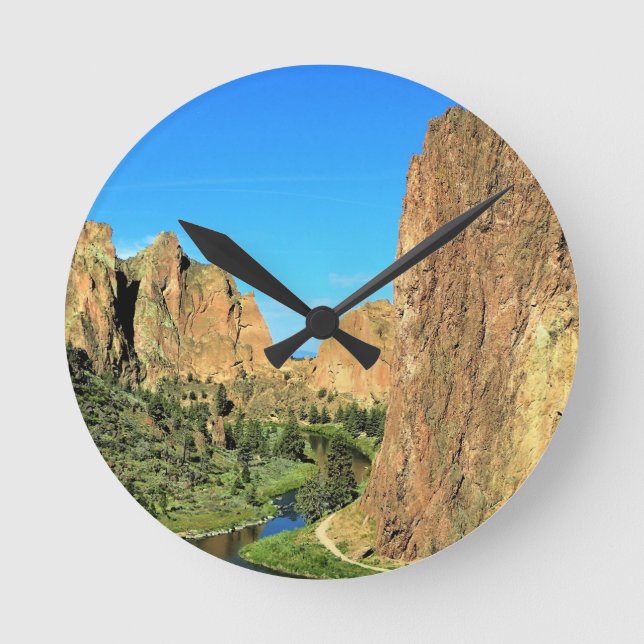 Smith Rock State Park, OR Round Clock (Front)