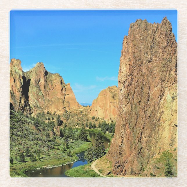 Smith Rock State Park, Oregon Glass Coaster (Front)