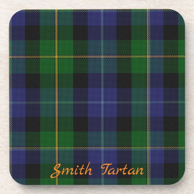 Smith Tartan Coasters Wedding Gift Set of 6 (Front)