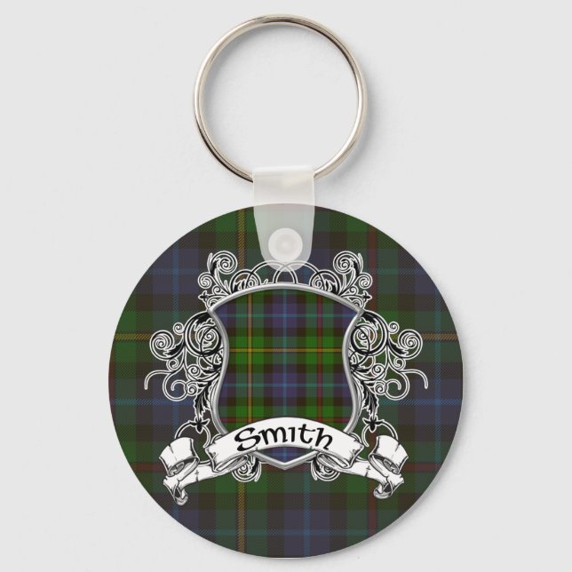 Smith Tartan Shield Key Ring (Front)