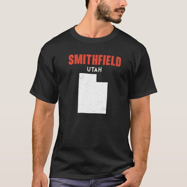 Smithfield Utah USA State America Travel Utahan T-Shirt (Front)