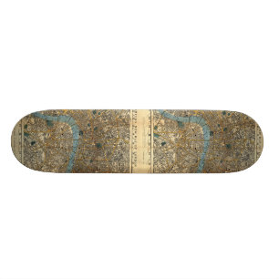 Smith's new map of London 1860 Skateboard