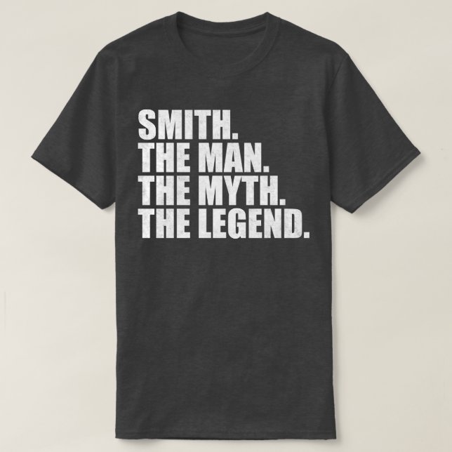 SmithSmith Name Smith given name T-Shirt (Design Front)