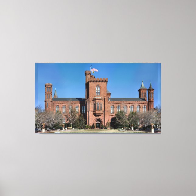 Smithsonian Castle in Washington, D.C. Canvas Print (Front)