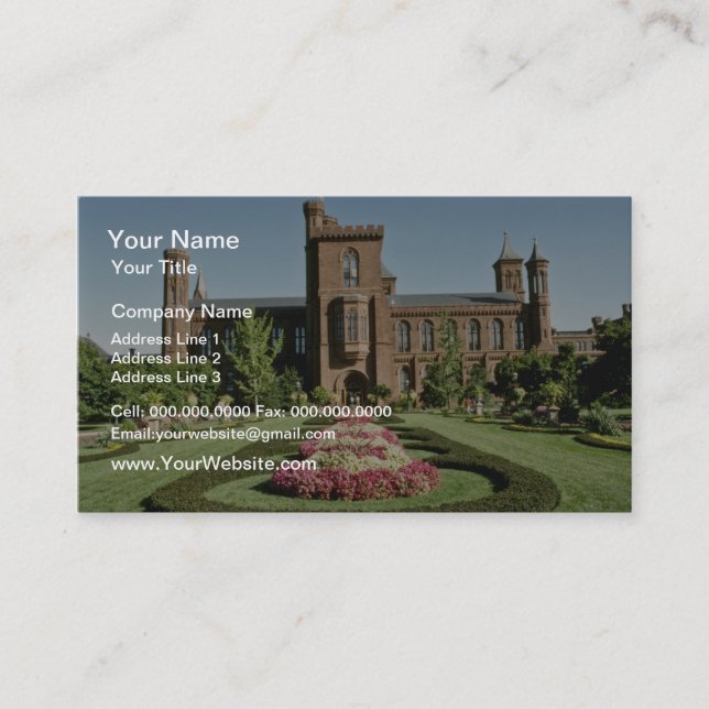 Smithsonian Institute and Enid Haupt Garden Business Card (Front)