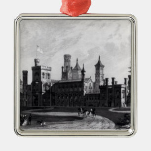 Smithsonian Institution from the South West Metal Tree Decoration