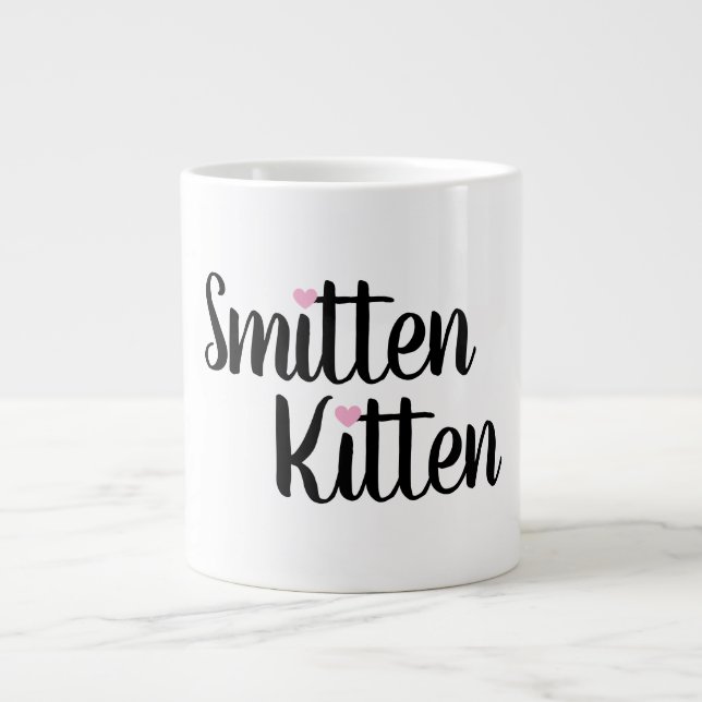 Smitten Kitten Cute Valentine Coffee Mug Gift (Front)