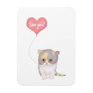 Smitten Kitten 'Love you' Valentine's Day magnet