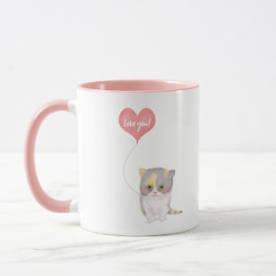 Smitten Kitten 'Love you' Valentine's Day mug