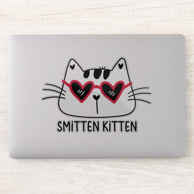 Smitten Kitten red heart sunglasses Valentines day (Computer)