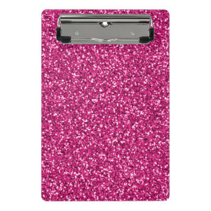 Smitten Pink Glitter Mini Clipboard