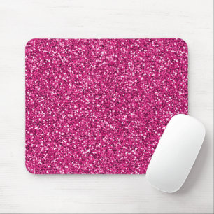 Smitten Pink Glitter Mouse Mat