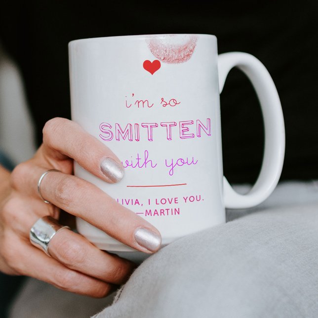 Smitten Valentine's Day Anniversary Love You Two-Tone Coffee Mug (Creator Uploaded)