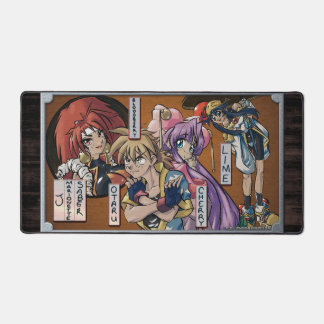 SMJ Woodblock print Desk Mat