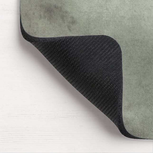 Smog grey dirty textured parchment paper mouse mat (Corner)