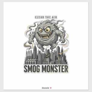 Smog Monster Shirt Vintage Engraving Eco Warning A