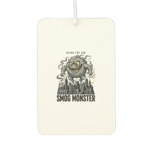 Smog Monster Shirt Vintage Engraving Eco Warning A Car Air Freshener