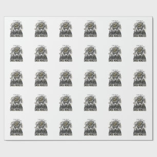 Smog Monster Shirt Vintage Engraving Eco Warning A Wrapping Paper