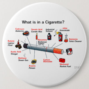 smoke 6 cm round badge