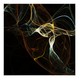Smoke - Abstract Art Poster