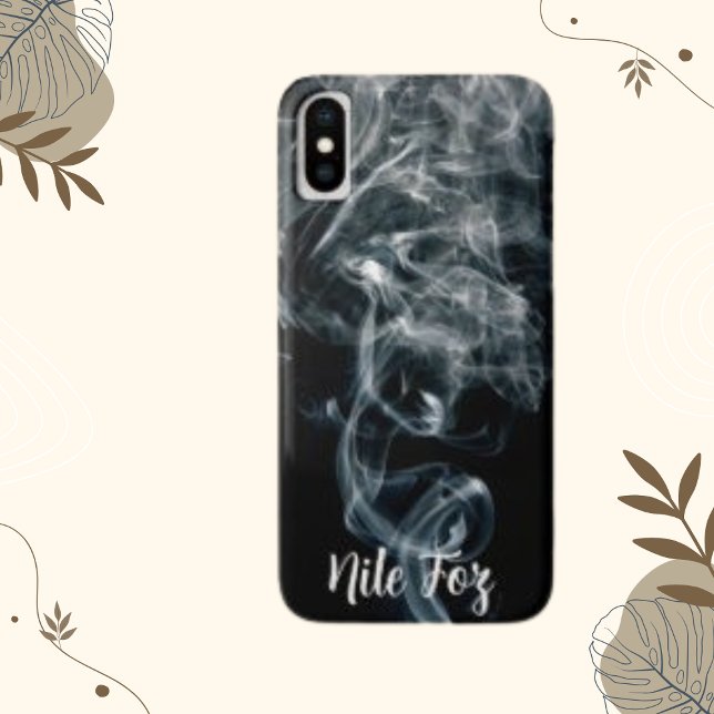 Smoke Abstract Fumes Background, Your Name Case-Mate iPhone Case (Creator Uploaded)