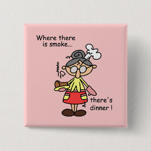 Smoke and Dinner T-shirts and Gifts 15 Cm Square Badge