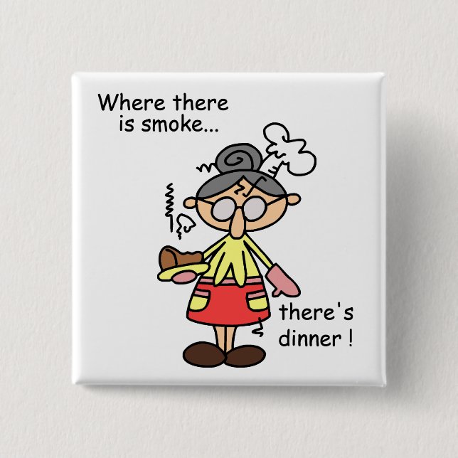 Smoke and Dinner T-shirts and Gifts 15 Cm Square Badge (Front)