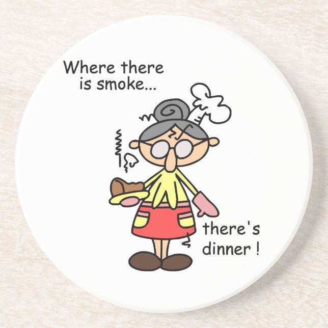Smoke and Dinner T-shirts and Gifts Coaster (Front)