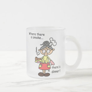 Smoke and Dinner T-shirts and Gifts Frosted Glass Coffee Mug