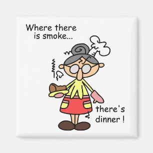 Smoke and Dinner T-shirts and Gifts Magnet