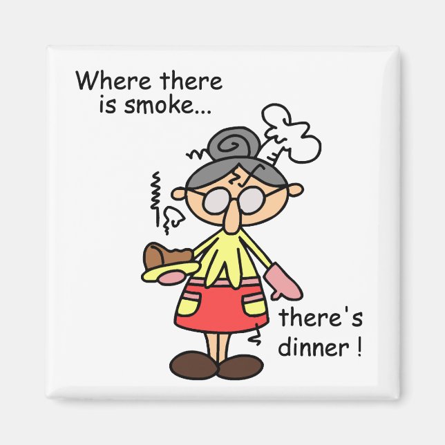 Smoke and Dinner T-shirts and Gifts Magnet (Front)