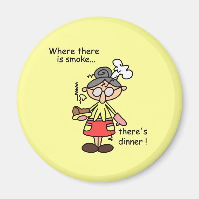 Smoke and Dinner T-shirts and Gifts Magnet (Front)