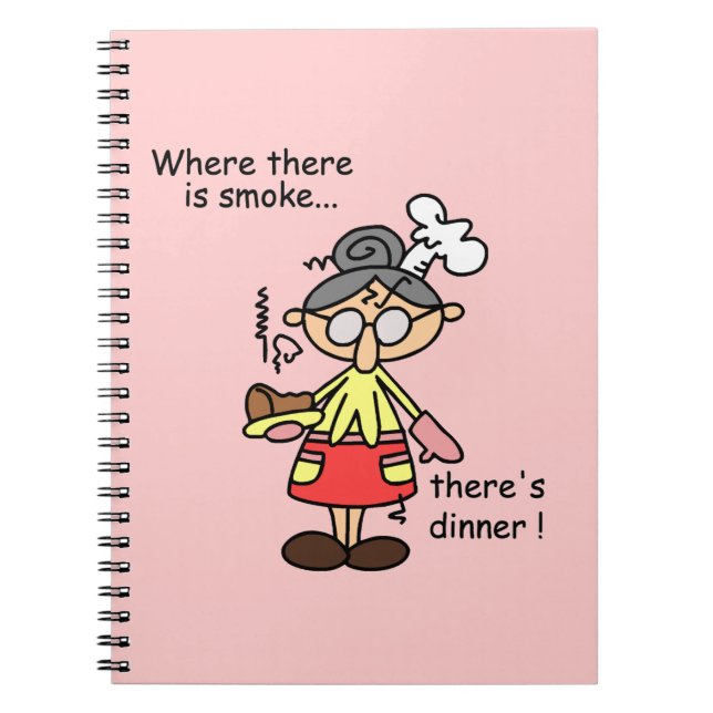 Smoke and Dinner T-shirts and Gifts Notebook (Front)