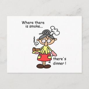 Smoke and Dinner T-shirts and Gifts Postcard