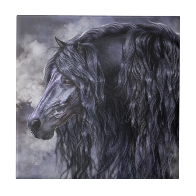 Smoke and Ebony Art Tile (Front)