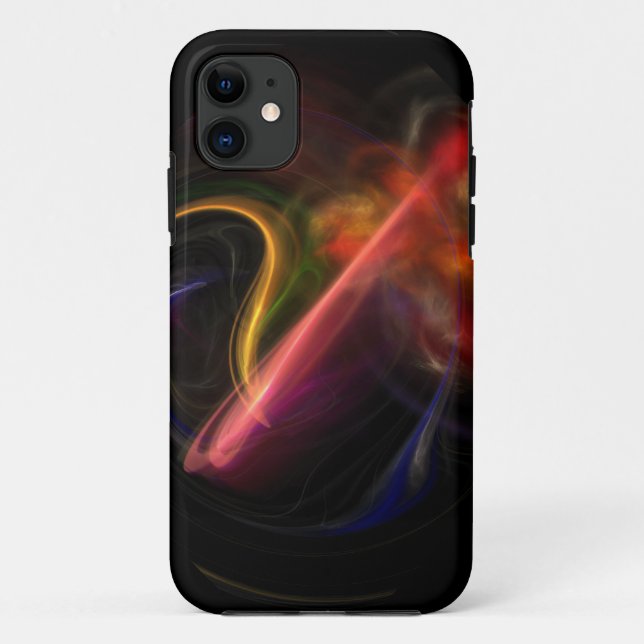 Smoke and Flames abstract art iPhone 5 case (Back)