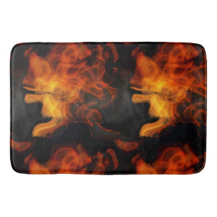 Smoke and Flames Bath Mat