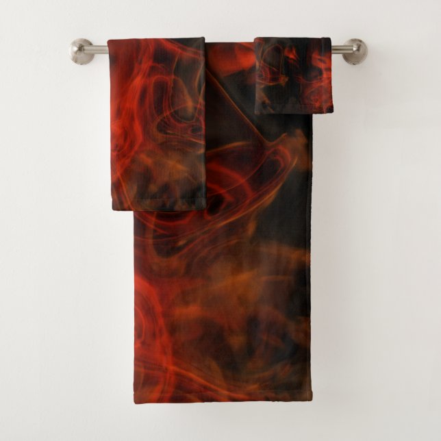 Smoke and Flames  Bath Towel Set (Insitu)