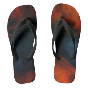 Smoke and Flames Flip Flops